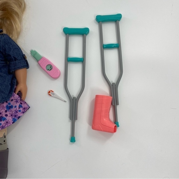Our Generation OG 18” Doll Doctor Sick Helper Cast Crutches - Picture 5 of 5